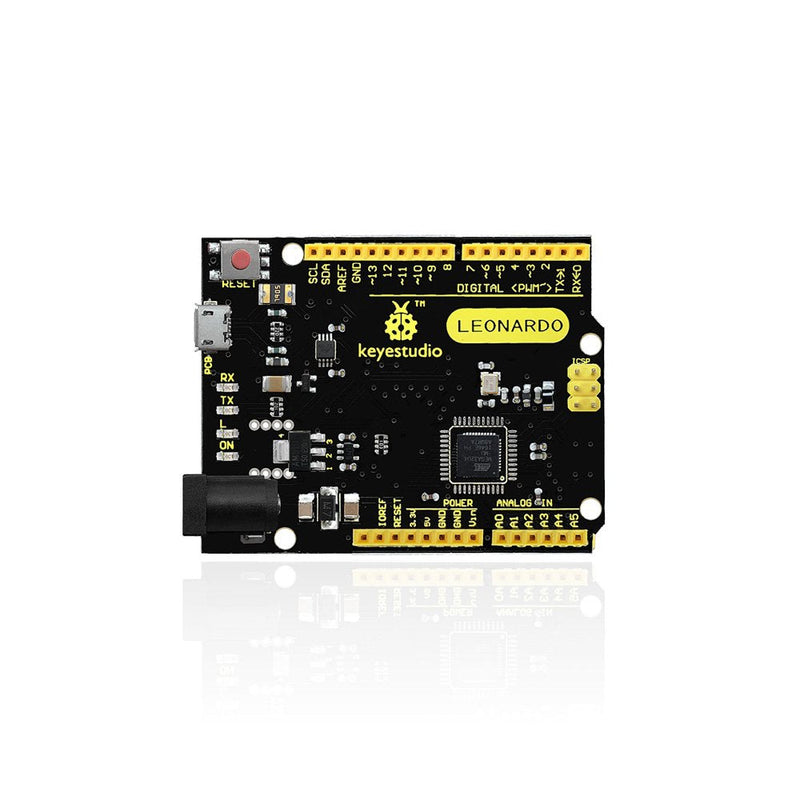  [AUSTRALIA] - KEYESTUDIO Leonardo R3 Microcontroller Development Board with USB Cable Kit for Arduino Project