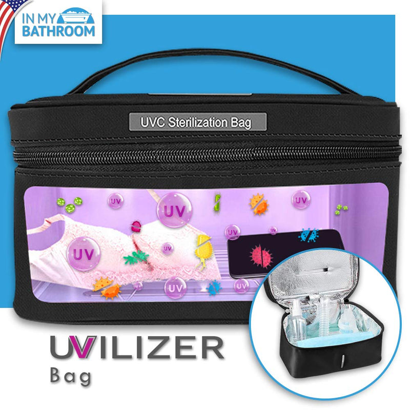  [AUSTRALIA] - UVILIZER Bag - UV Light Sanitizer & Ultraviolet Sterilizer Box (Portable UV-C Cleaner for Home, Car, Travel | UVC LED Disinfection Lamp for Phone, Keys, Baby Items | Kill Germs, Bacteria, Virus | USA)