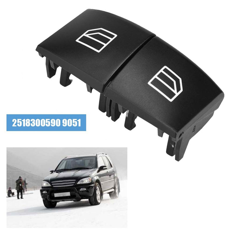 Aramox Car Power Window Master Switch Cap Cover, Window Switch Cap Repair Button Cap Driver for Mercedes-Benz 2 ML GL R Class 05-12 - LeoForward Australia