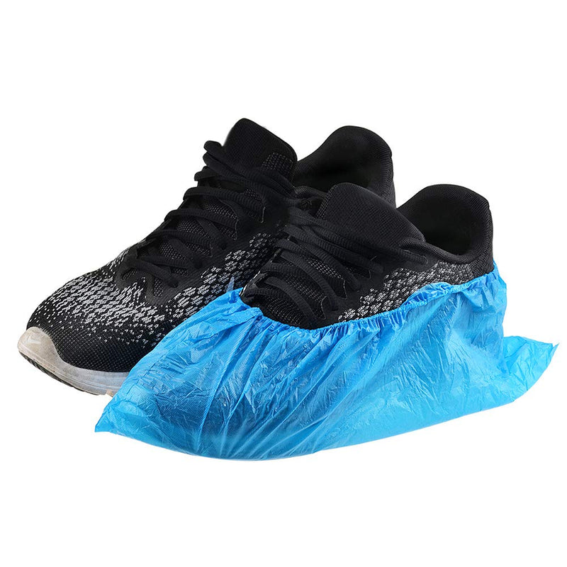  [AUSTRALIA] - Dssiy 100 Pack Disposable Hygienic Boot & Shoe Covers 100 pack(50 Pairs)|Waterproof Slip Resistant Non-Slip, Durable for Construction, Workplace, Indoor Carpet Floor Protection,One Size Fits Most Blue
