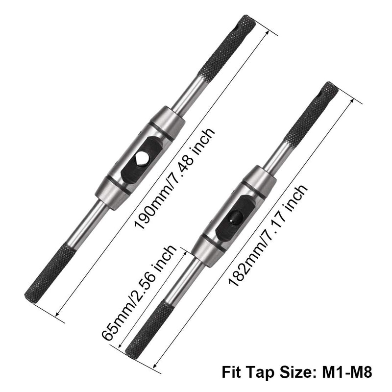  [AUSTRALIA] - uxcell Tap Wrench Handle M1-M8 Adjustable Bar Holder Straight Tapping Wrench Reamer Wrench