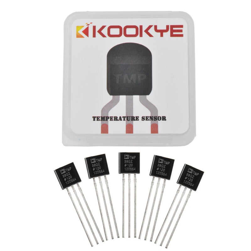  [AUSTRALIA] - KOOKYE 5PCS Temperature Sensors TMP36 Precision Linear Analog Output For Arduino Raspberry Pi TMP36 *5