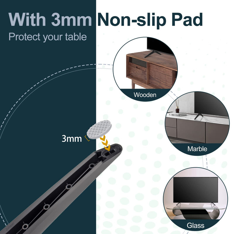  [AUSTRALIA] - TV Base Stand for TCL 50" 55" TV Stand Legs, for 55R635 50S535 55R646 50S446 55S434 50S434 55S425 50S446 55S421 55S401, TV Stand Base for TCL TV Replacement Stand Base Includes Screws, Easy to Install