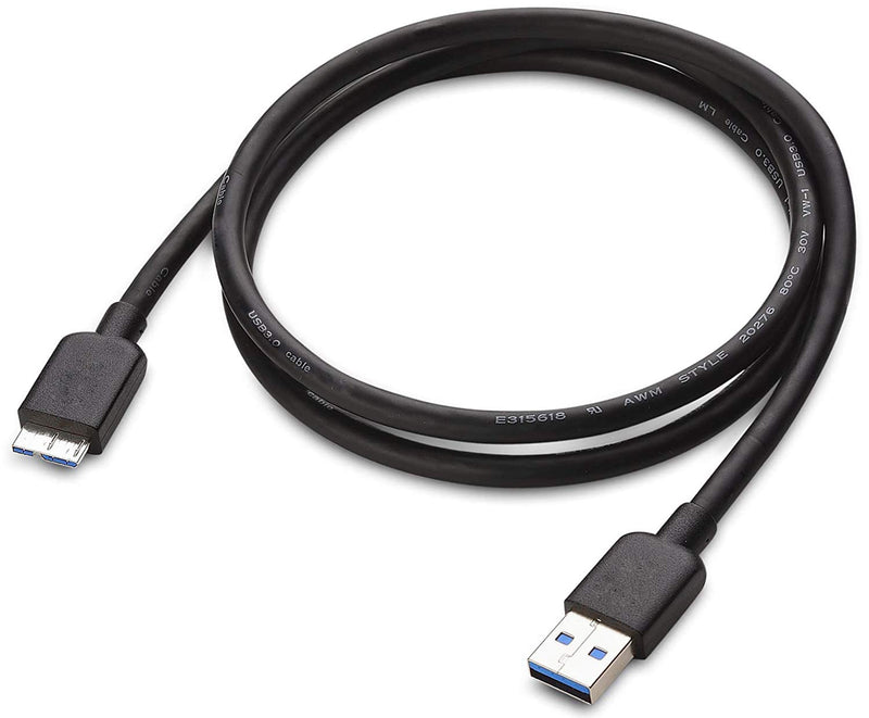  [AUSTRALIA] - USB 3.0 Cable A to Micro B high Speed Upto 5 Gbps Data Transfer Cable Compatible for Buffalo MiniStation External Hard Drive
