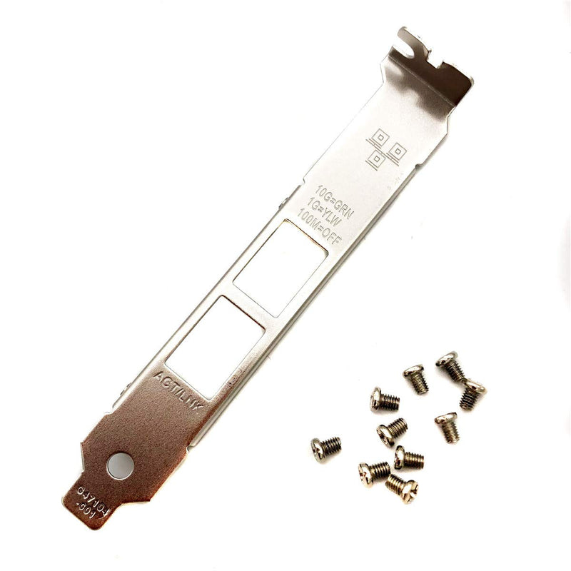  [AUSTRALIA] - spartshome 5pcs Generic Full Height Brackets with Screws Replacement for Intel X540-T2 X550-T2 Network Card