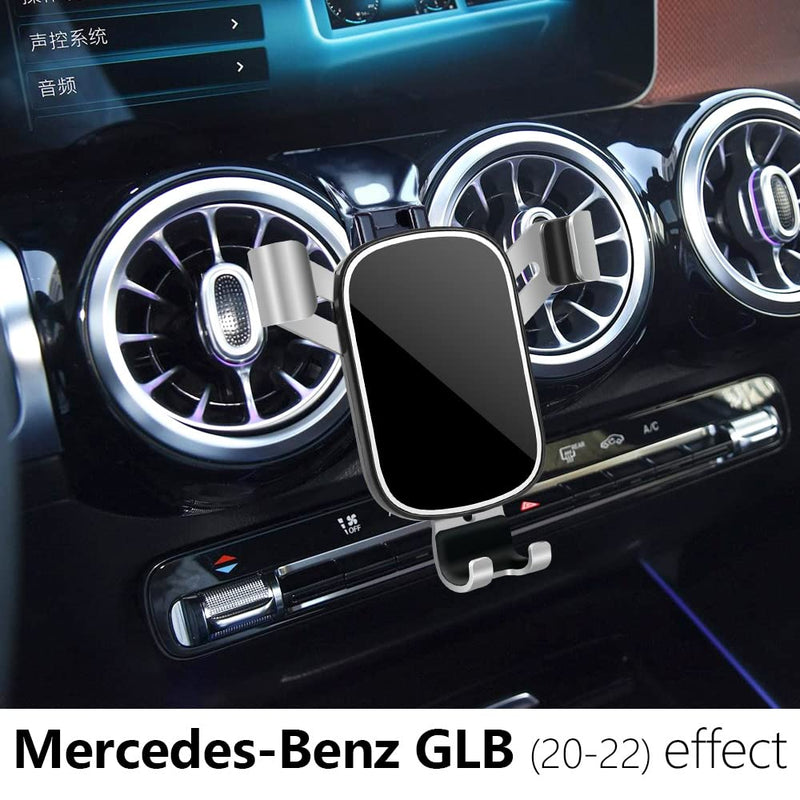  [AUSTRALIA] - musttrue LUNQIN Car Phone Holder for 2020-2023 Mercedes Benz GLB Class [Big Phones with Case Friendly] Auto Accessories Navigation Bracket Interior Decoration Mobile Cell Mirror Phone Mount