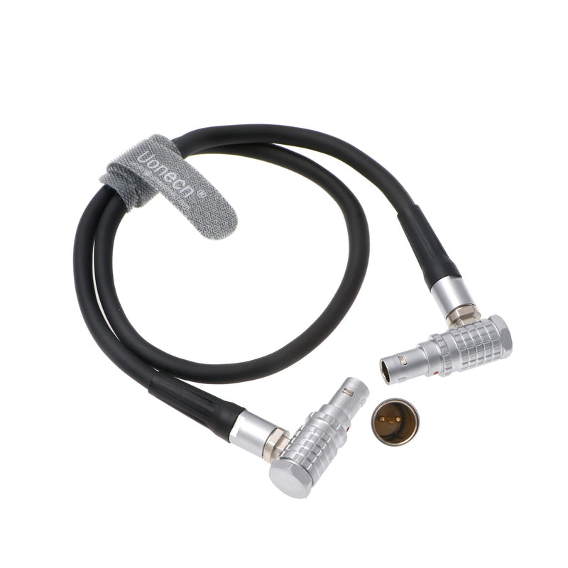  [AUSTRALIA] - Uonecn Teradek Bond Power Cable Right Angle 2 pin Male to Right Angle 2 pin Male for ARRI Alexa Camera 18''