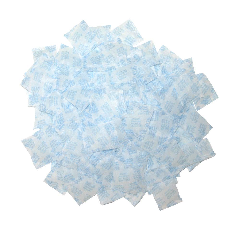  [AUSTRALIA] - 100 Packets 2 Gram Silica Gel Desiccant Moisture Absorber Dehumidifier Food Contact Safe Oil Resistant