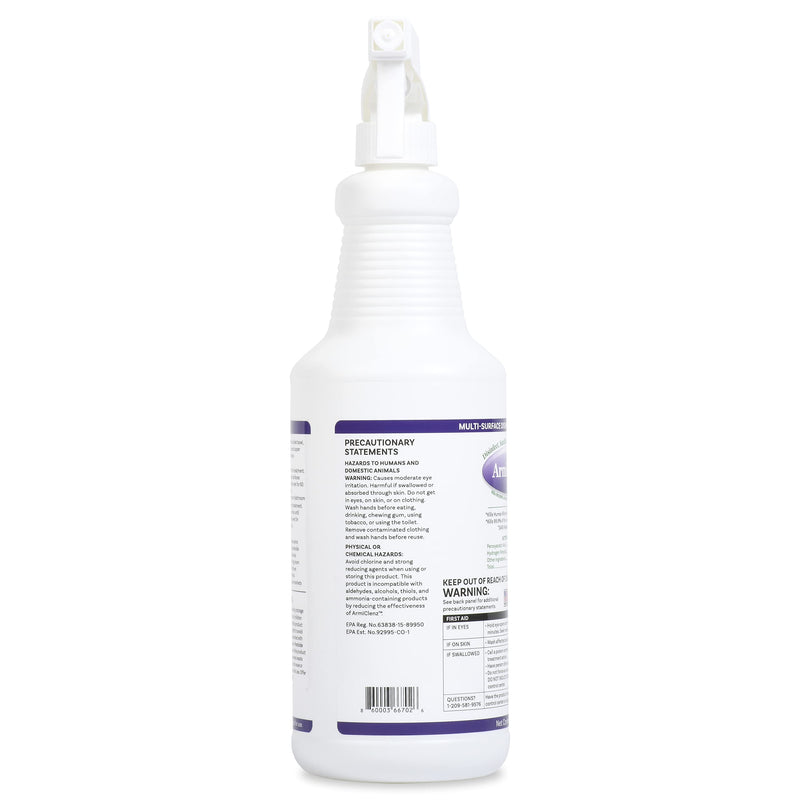  [AUSTRALIA] - ArmiClenz Disinfectant Spray - EPA Registered Antibacterial Spray Kills Viruses and Kills Bacteria for Non-Porous Hard Surfaces Including Fruits & Vegetables - 32oz Bottle 32 Fl Oz (Pack of 1)