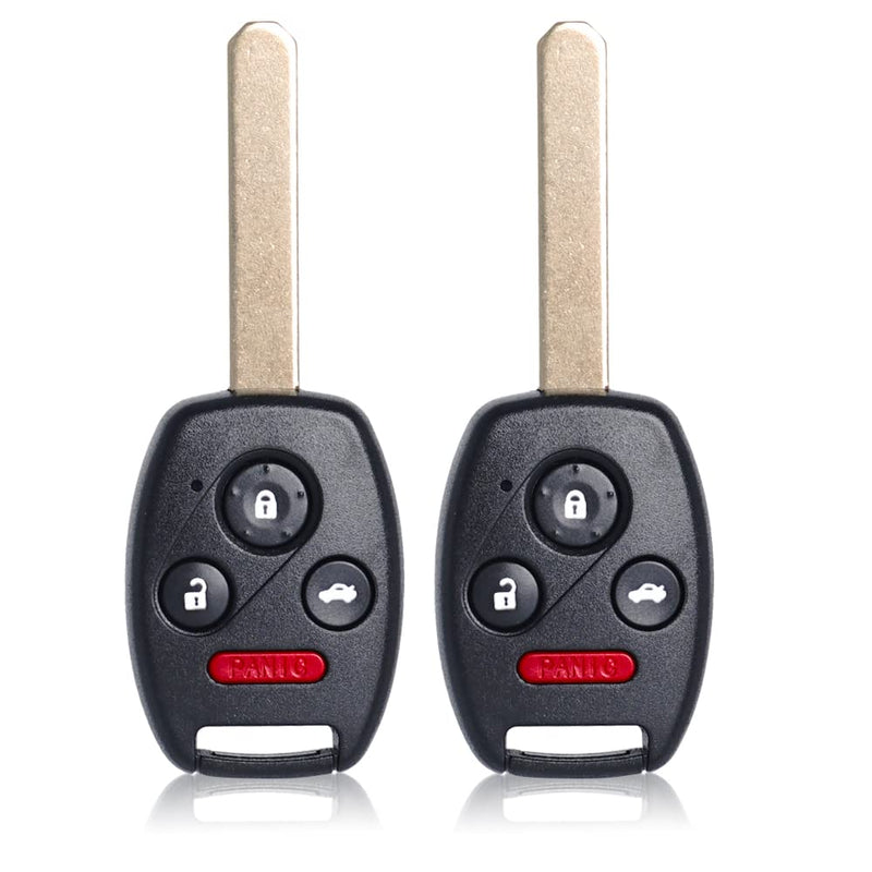  [AUSTRALIA] - Key Fob Remote Replacement Fits for Honda Civic EX Si Hybrid 2006 2007 2008 2009 2010 2011 2012 2013 Acura Mdx 2007-2013 N5F-S0084A Keyless Entry 4 Buttons Remote Control 35111-SVA-306(Pack of 2)