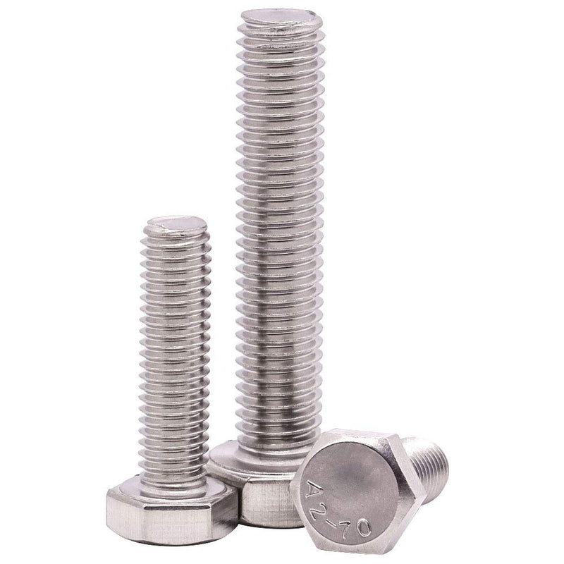  [AUSTRALIA] - M10-1.5 x 30mm Stainless Steel Hex Bolts, 304 Stainless Steel 18-8, Hex Drive, Full Thread, Coarse Thread UNC, Plain Finish, 10 PCS M10-1.5 x 30mm (10 PCS)