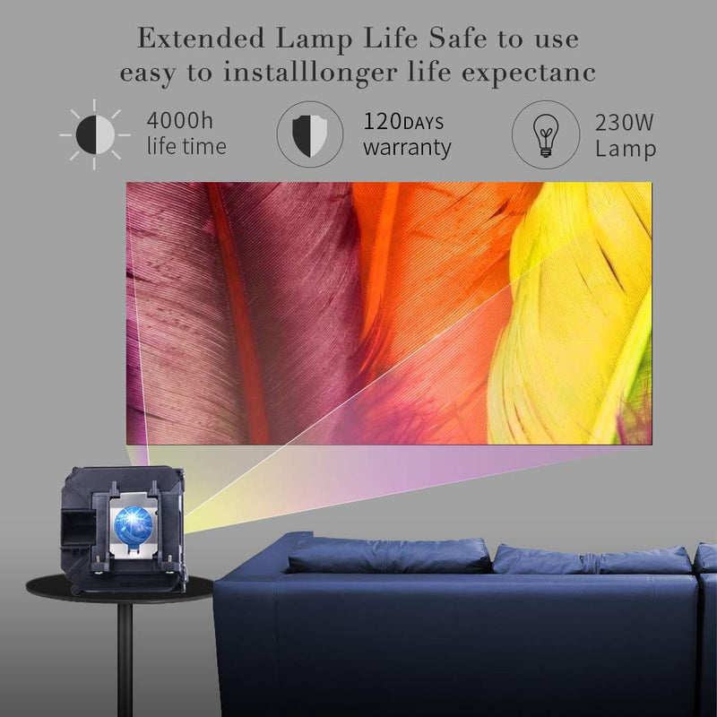  [AUSTRALIA] - Huaute ELPLP68 Replacement Projector Lamp for Epson V13H010L68 3010 HC3010e 3020 3D 3020e 3D; EH-TW5900 EH-TW5910 EH-TW6000 EH-TW6000W EH-TW6100 with Housing