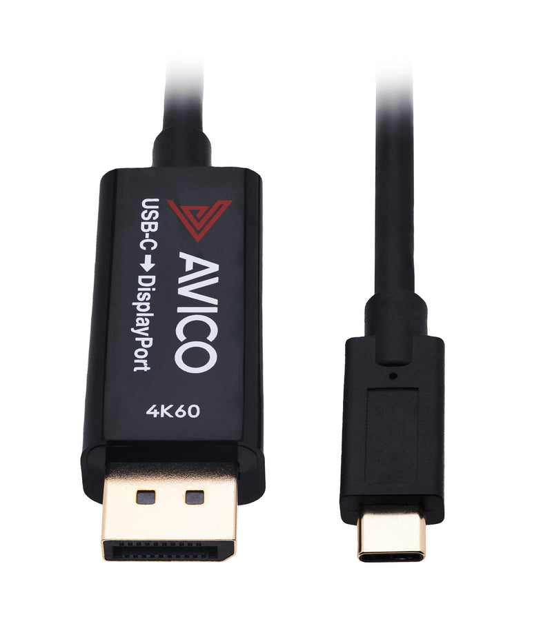  [AUSTRALIA] - USB C to DisplayPort 1.2 Adapter – 4K 60hz HDR – 2K 144hz – 1080P 240hz - Active – for Monitors, TVs, PCs, MacBooks, Projectors – Thunderbolt 3 Compatible Cable 6ft