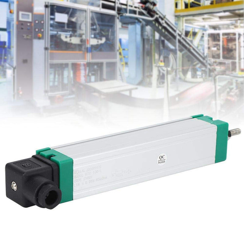  [AUSTRALIA] - Electronic Ruler Pull Rod Displacement Sensor for Injection Molding, IP67 Protection, Stainless Steel Linear Position Sensor, Universal Hardware Parts(KTC-100)
