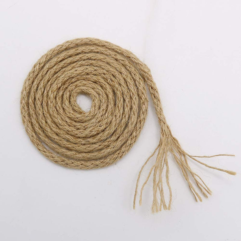  [AUSTRALIA] - Vivifying 5mm Jute Rope, 65 Feet Braided Jute Macrame Cord for Garden, Gifts, DIY Crafts (Brown)