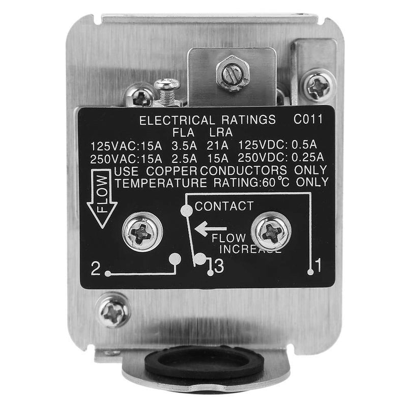  [AUSTRALIA] - Water Flow Switch HFS-15 SPDT Cooling System Paddle Water Flow Control Switch with 1/2-Inch Thread Connection, 220VAC 15A