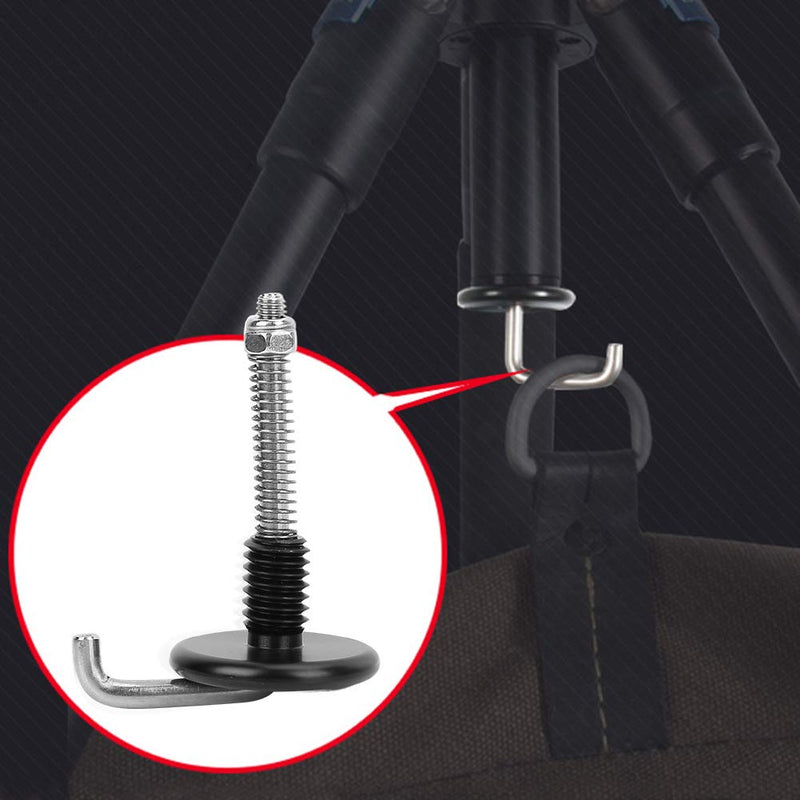  [AUSTRALIA] - Tripod Hook, 3/8 Spring Center Column Weight Hook, Metal Body Durable Stable Shooting Tripod Hook for Photography