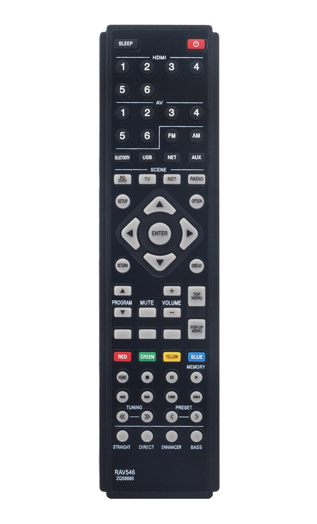  [AUSTRALIA] - AULCMEET RAV546 ZQ566800 Replace Remote Control Compatible with Yamaha AV Receiver RX-A550 YHT-5920 YHT-5920UBL