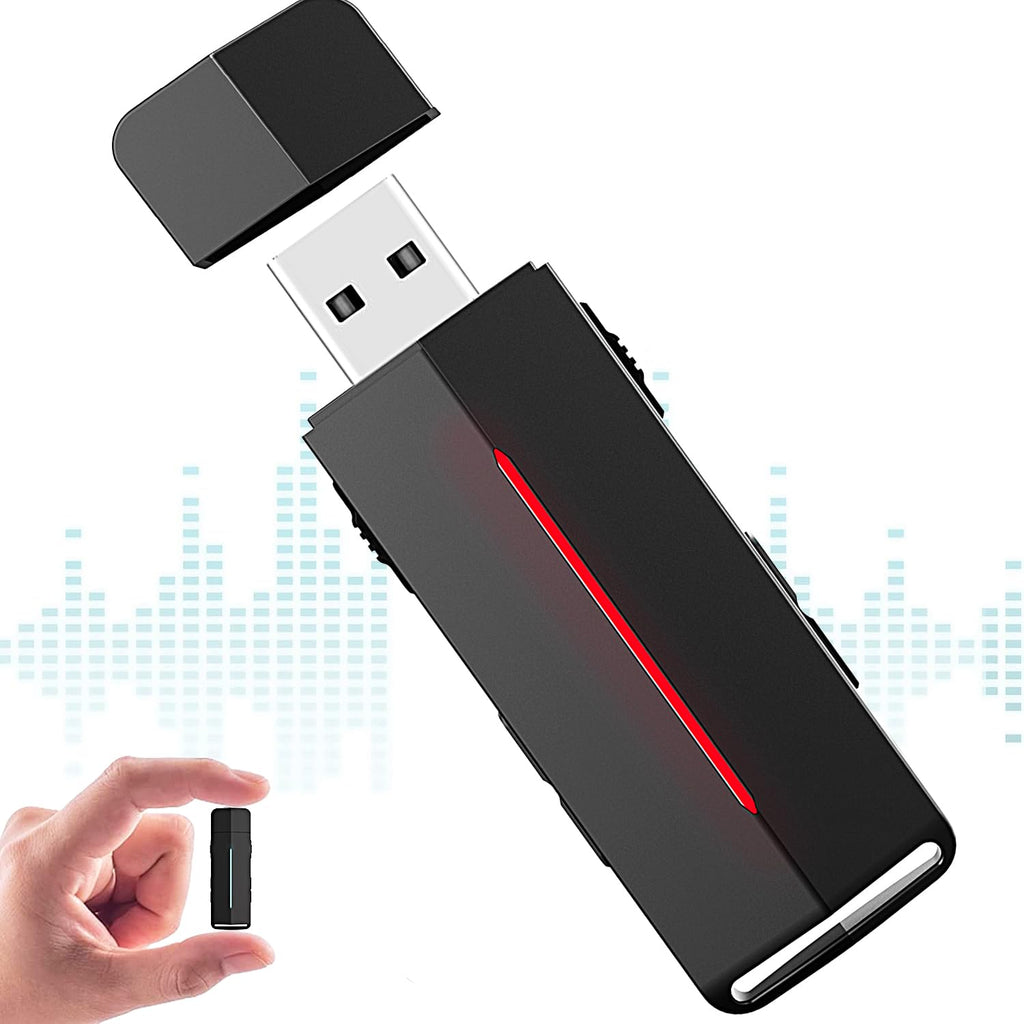  [AUSTRALIA] - DJGEARIX Digital Voice Recorder, 64GB Mini Small Recording Device with Save 750 Hrs Recording Capacity,USB Digital Audio Recorder Perfect Capture Every Word for Lecture Interview Meeting Class etc