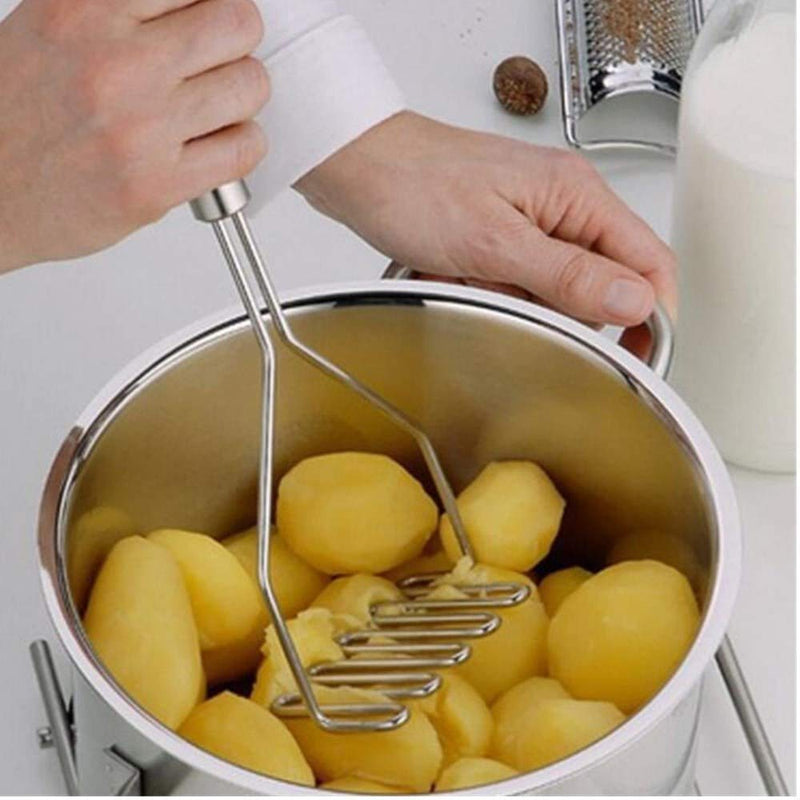  [AUSTRALIA] - Potato Masher Stainless Steel Wire Masher, Potato Press Smasher for Making Mashed Potato, Guacamole, Egg Salad, Banana Bread, Potatoe Mashers