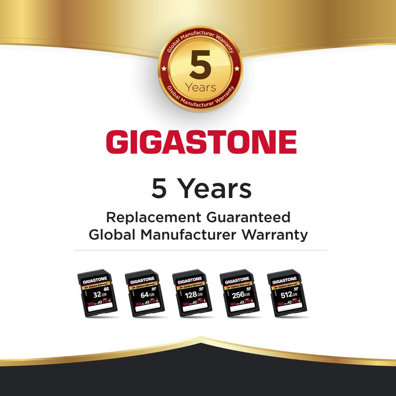  [AUSTRALIA] - Gigastone 256GB SD Card, Camera Extreme, A2 V90 U3 SDXC Memory Card High Speed UHD Video Compatible with Canon Nikon Sony Panasonic Digital Camera, with 1 Mini case SD Camera Extreme 256GB 256GB 1-Pack