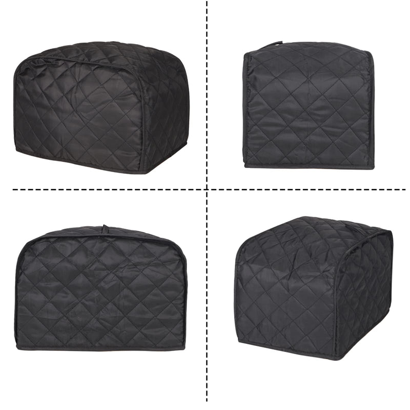  [AUSTRALIA] - Toaster Cover, Quilted Toaster Cover 2 Slice,Kitchen Small Appliance Covers, Toaster Cover Fits for Most Standard 2 slice Toasters, Universal Size Microwave Oven Dustproof Cover Women Gift