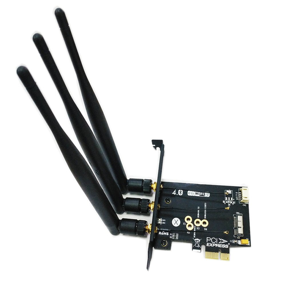  [AUSTRALIA] - BCM943224PCIEBT2/bcm94360CS2/BCM943602CS WiFi + Bluetooth 4.0 Card to PCI-E x1 Adapter for PC/Hackintosh