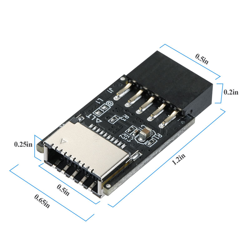  [AUSTRALIA] - MZHOU USB 2.0 Front Panel Header USB 9pin to USB 2.0 Type-E Internal Adapter