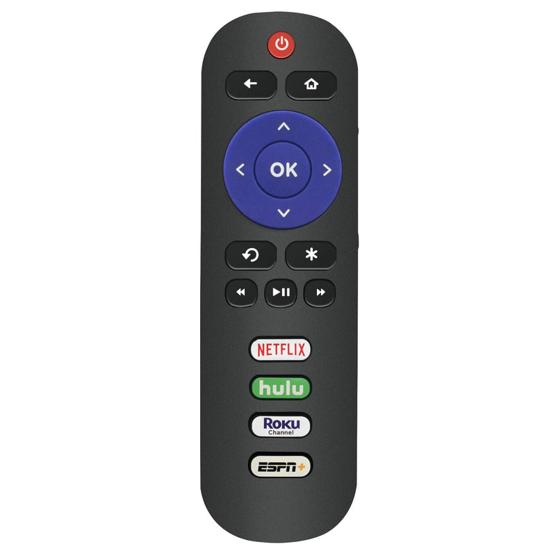 New 06-IRPT20-RRC280J Replacement Remote Control fit for TCL ROKU TV 32S325 40S325 43S325 49S325 32S327 55S401 65S401 43S403 49S403 32S3850A with 4 Shortcut Key Netflix/Hulu/Roku Channel/ESPN - LeoForward Australia