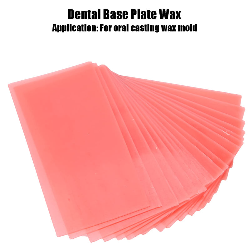  [AUSTRALIA] - 18pcs Dental Base Wax, Modeling Wax Dental Red Dental Wax Dentist Auxiliary Material Dental Wax Sheet Supply For Clinical Trial Teeth, Dental Wax Jewelry Wax Dental Base Plate Wax