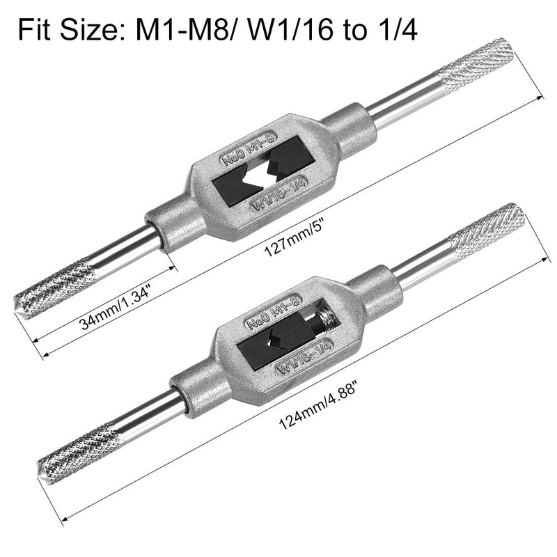  [AUSTRALIA] - uxcell Tap Wrench Handle M1-M8 W1/16-1/4 Adjutable Bar Holder Straight Tapping Wrench