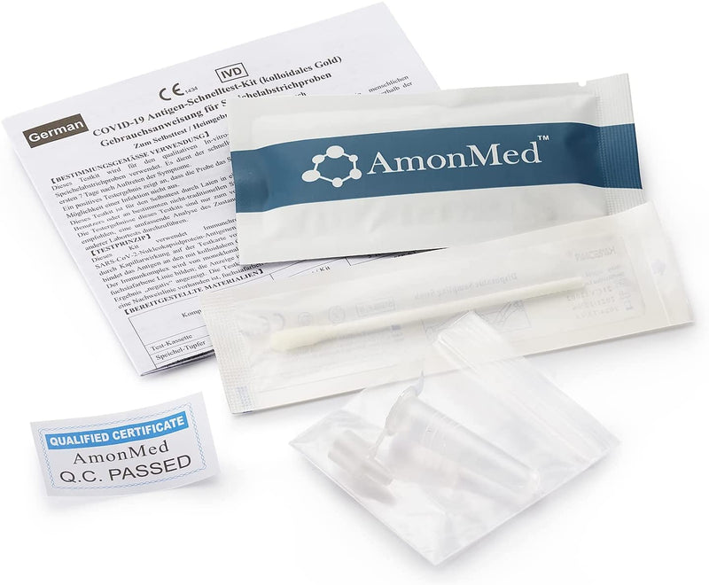  [AUSTRALIA] - AmonMed COVID-19 antigen rapid test kit (colloidal gold) Lollitest rapid test 25 pieces - new production expiry date MHD 7.3.2025