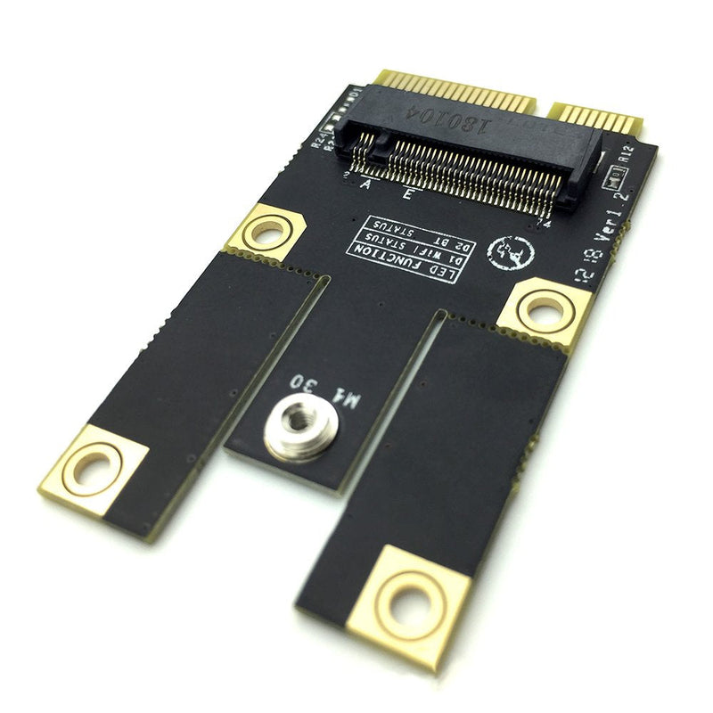  [AUSTRALIA] - HUYUN M.2 NGFF (2230/2242) to Mini PCI-E Adapter Converter for Intel AX200 9260 8265 8260 7260ngw 3165 3168ngw DW1820 WiFi Module