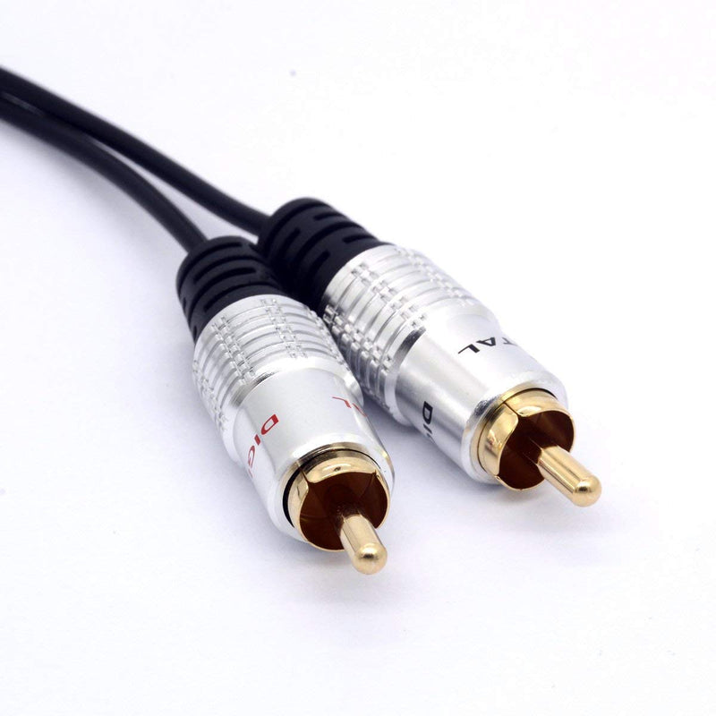 25cm RCA Y Adapter 1 RCA Female to 2 RCA Male Splitter Cable for Audio Amplifier Subwoofer(RCA Female to 2 Male) - LeoForward Australia
