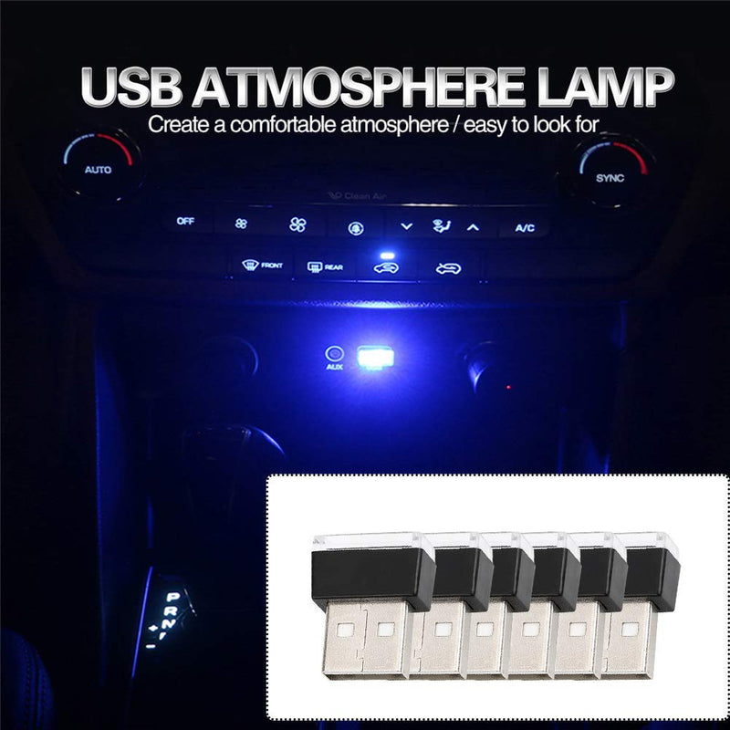 Car USB Atmosphere Light - WENTS 7PCS Car USB Lighting Universal Mini USB LED Wireless Car Interior Lighting Neon Lights for Car (7 Colour) - LeoForward Australia