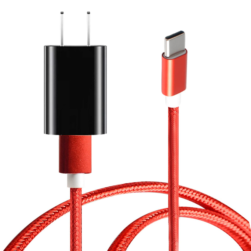  [AUSTRALIA] - 5ft USB C Type-C Wall Charger Charging Cable Power Cord for Bose SoundLink Flex,Bose Portable Smart Speaker, Tribit XSound Go, New Beats Flex Beats Studio Buds Beats Fit Pro Wireless Earbuds (Red) Red