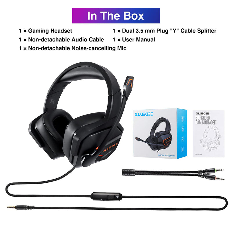  [AUSTRALIA] - Gaming Headsets, Theater-Like Deep Immersive Gaming Headphones, Noise Cancelling Headphones with Microphone, Compatible with PS4/PS5/PC/Nintendo Switch