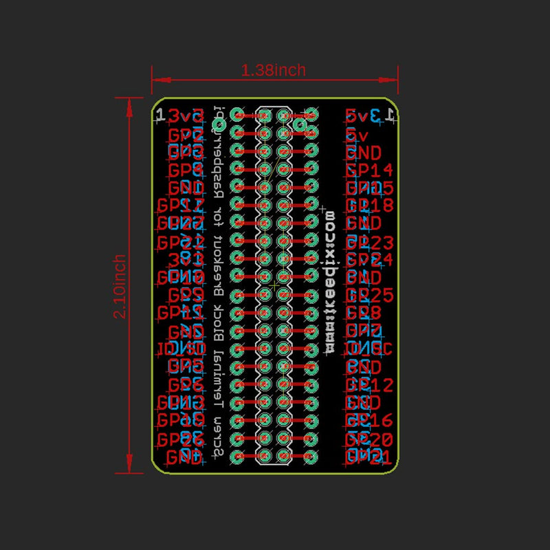  [AUSTRALIA] - Treedix RPi GPIO Terminal Block Breakout Board Module Expansion Board Compatible with Raspberry Pi 4B/3B+/3B/2B/Zero/Zero W