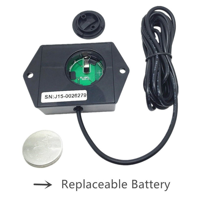  [AUSTRALIA] - Aimilar Replaceable Battery Digital Tach Hour Meter RPM Tachometer for Motorcycle Generator ATV Dirt Bike