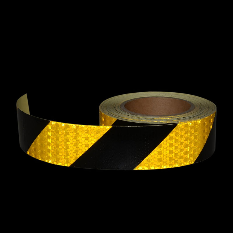  [AUSTRALIA] - AISEY Reflective Tape Caution Adhesive Waterproof Yellow and Black Outdoor 2" X 30FT 2" X 30 Feet