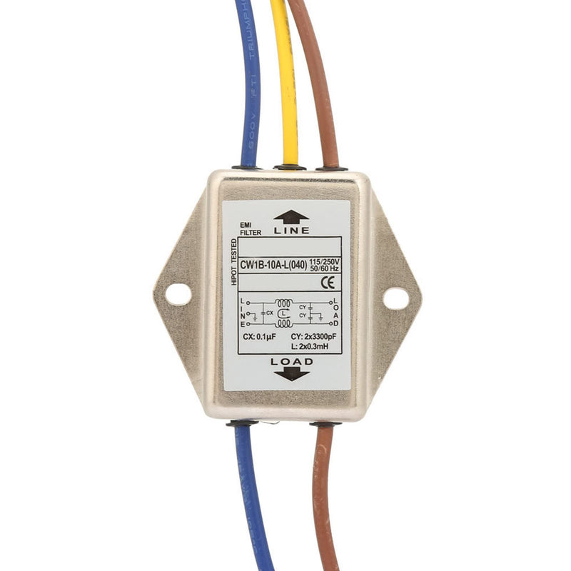  [AUSTRALIA] - LANTRO JS CW1B-10A-L (040) Single Phase Filter AC 125/250V 10A EMI Power Filter EMI Filter Power Filter Electromagnetic Interference Filter 1