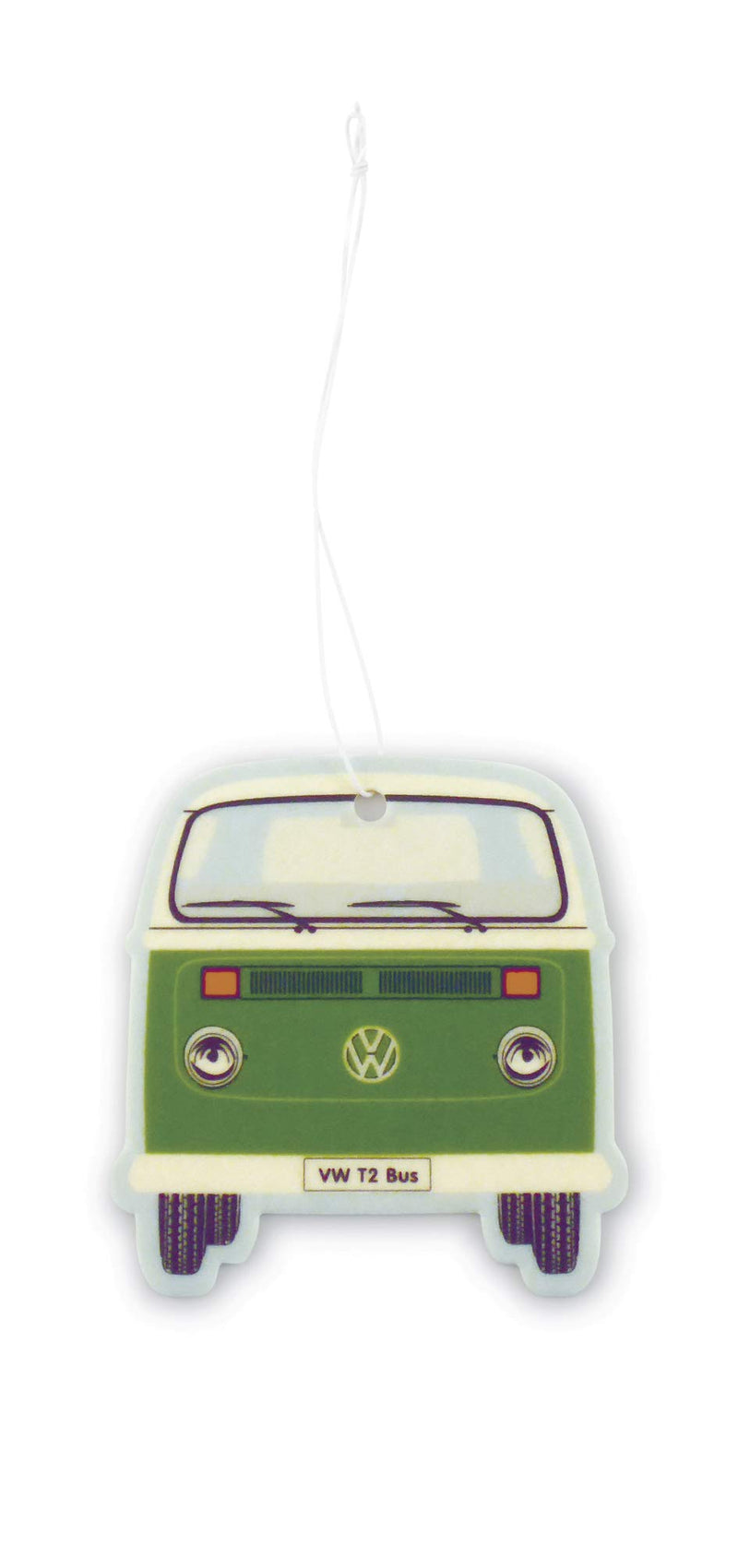 BRISA VW Collection - Volkswagen Scented Car Air Freshener Fragrance Deodorizer for Car/Auto or Home with Volkswagen Samba Bus T2 Camper Van Front Design (Green Tea/Green/2-pc Set) - LeoForward Australia