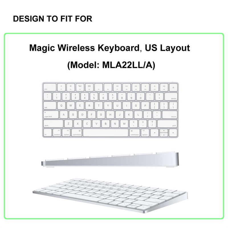ProElife Ultra Thin Silicone Keyboard Protector Cover Skin for Apple iMac Magic Keyboard & Magic Keyboard 2 (WITHOUT Numeric Keypad, U.S Version, Model: MLA22L/A--A1644) (Transparent) for Magic Keyboard (MLA22LL/A) AClear - LeoForward Australia
