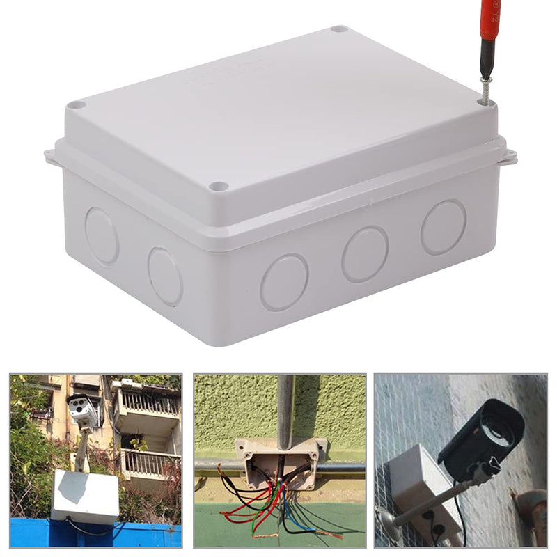  [AUSTRALIA] - Junction box waterproof IP65, junction box surface-mounted, distribution box, outdoor distribution box, electrical project boxes, ABS cable junction box for electrical junction box control 150 x 110 x 70 mm 150 x 110 x 70 mm M20 plug