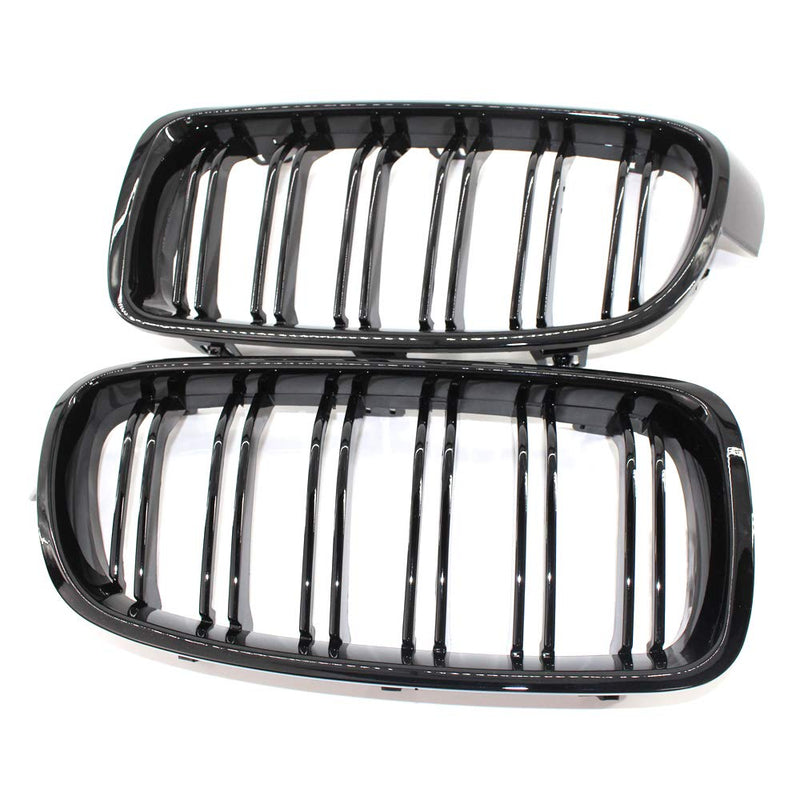  [AUSTRALIA] - Glossy Black Front Grill Grilles Kidney Grille Replacement For 3 Series F30 F31