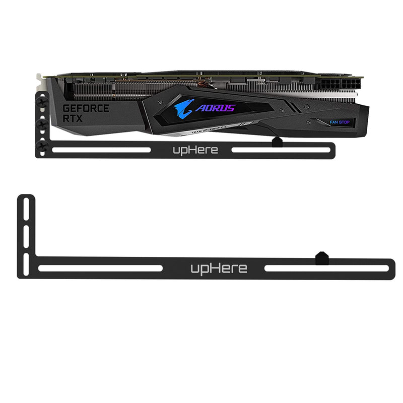  [AUSTRALIA] - novonest Graphics Card GPU Brace Support Video Card Sag Holder/Holster Bracket, Anodized Aerospace Aluminum, Single or Dual Slot Cards,Black,GL05