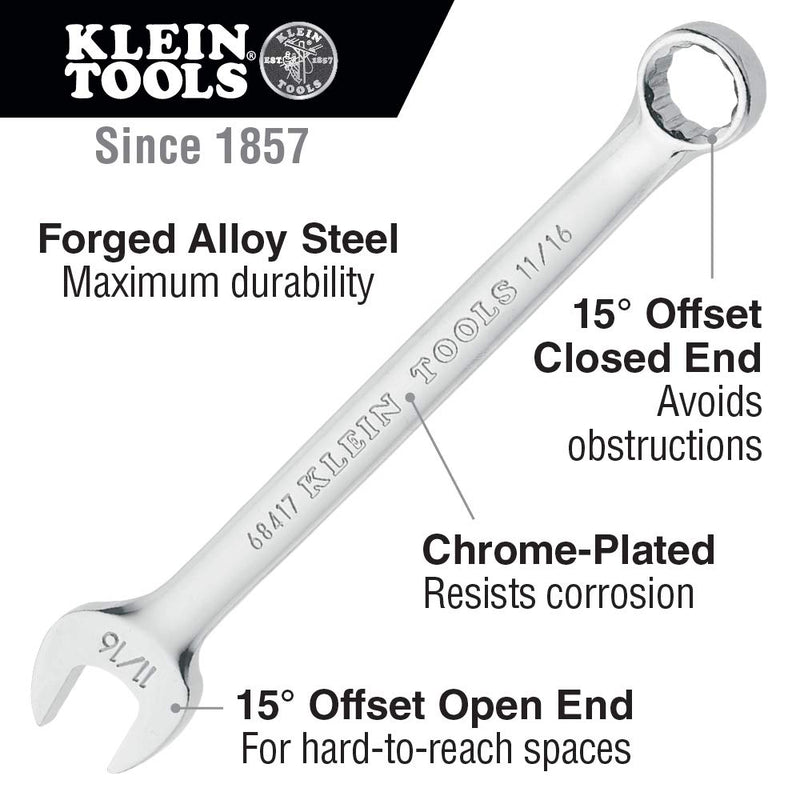 Klein Tools 68420 Combination Wrench 7/8-Inch - LeoForward Australia