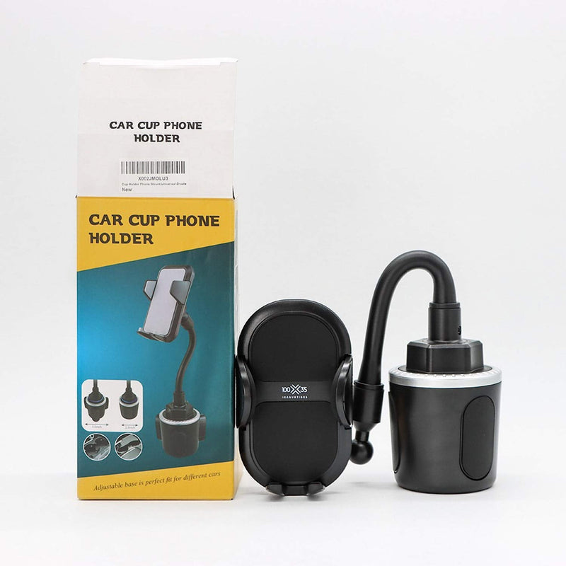  [AUSTRALIA] - 100 x 35 Innovations Phone Car Holder Cup Holder - Adjustable Car Cupholder for Mobile Phone Android Galaxy, s9, s10, Note, iPhone 6, 7, 8, Plus, X, XR, SE, 11/ 12, Pro, Max, Mini