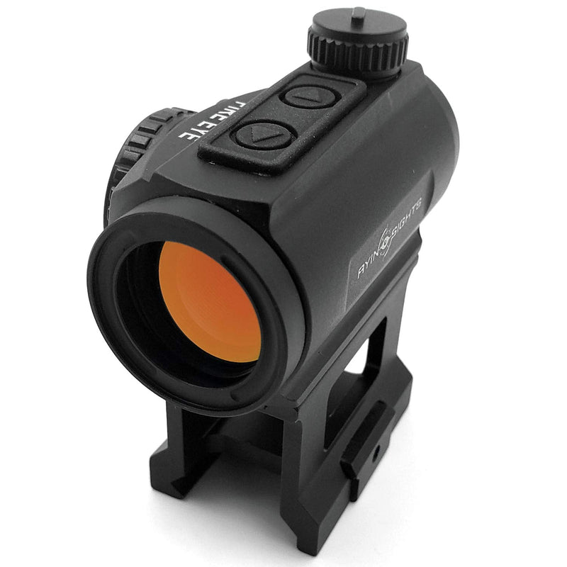  [AUSTRALIA] - AYIN Sights FireEye 1x22 Tactical / Hunting Red Dot with 1 Inch Riser, Low Profile Mount & Scope Cover