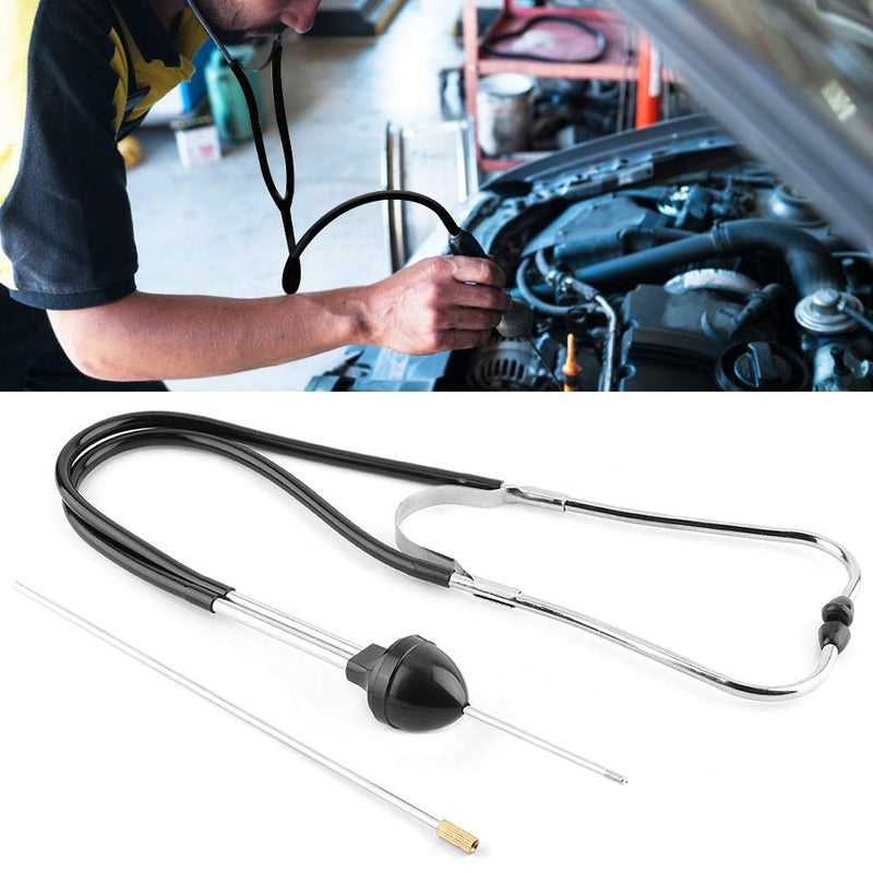  [AUSTRALIA] - Engine Stethoscope Set, Stethoscope Car Stainless Steel Mechanics Cylinder Stethoscope Car Engine Diagnostic Tool Hearing Tool